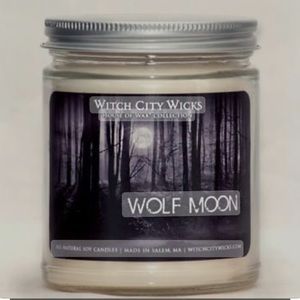 COPY - Witch City Wicks Single Wick Candle, Wolf Moon.